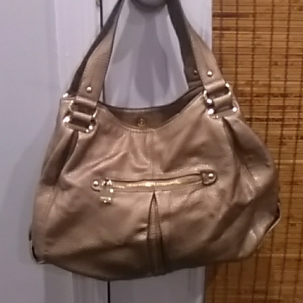 Anne Klein bronze hobo bag